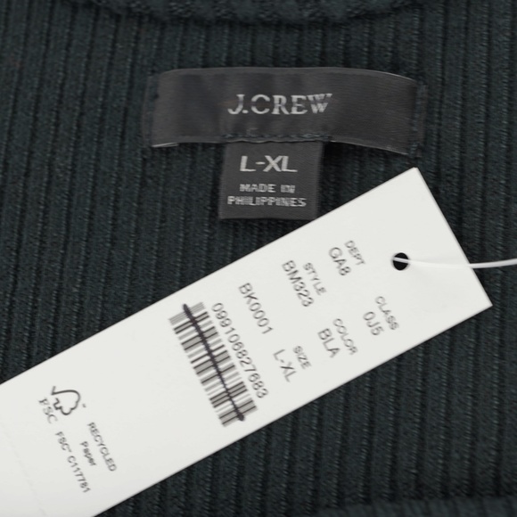 New J.CREW Size S - M Brushed Rib Tank in Black - Picture 3 of 3